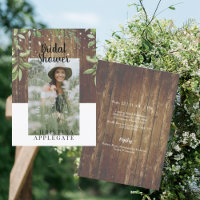 Fête des mariées photo Rustic Wood Bride
