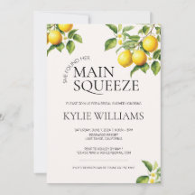 Invitation Fête des mariées principal Squeeze