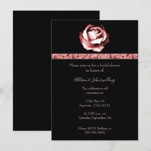 Invitation Fête des mariées Rose Ruby