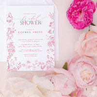 Fête des mariées rose victorienne florale élégante