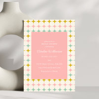 Fête des mariées rose vintage Géométrique Pastel M