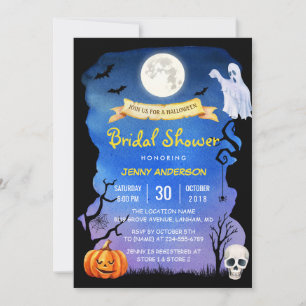 Invitation Fête des mariées Spooktacular Halloween