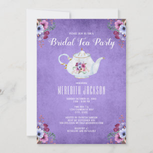 Invitation Fête des mariées Tea Party