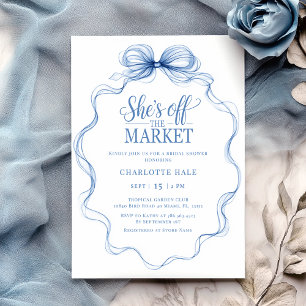 Invitation Fête des mariées tirée à la main sur le marché agr