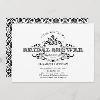 Invitation Fête des mariées vintage