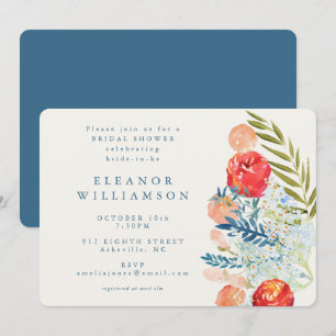 Invitation Fête des mariées vintage de Jardin Floral
