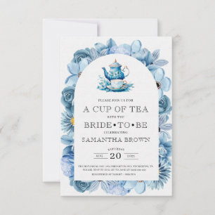 Invitation Fête des mariées vintage Elegant Tea Party