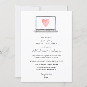 Invitation Fête des mariées virtuelle