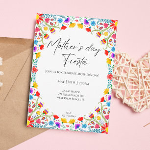 Invitation Fête des mères Fête des fleurs mexicaines Fête des