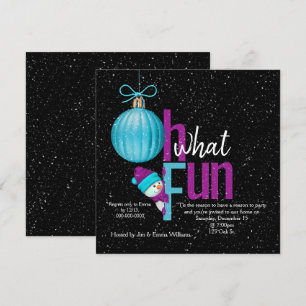 Invitation Fête des neiges de Noël