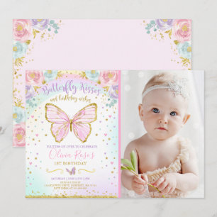 Invitation Fête des papillons d'invitation d'anniversaire