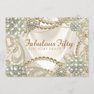 Invitation Fête des perles de femmes