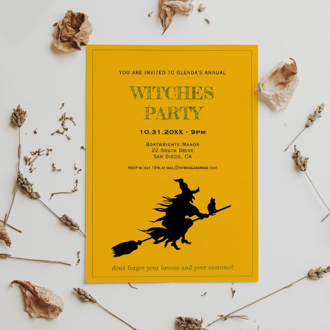 Invitation Fête des sorcières d'Halloween (Créateur téléchargé)