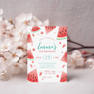 Invitation Fête d'été de la pastèque