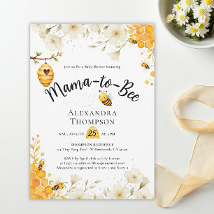Invitation Fête d'été Floral Aquarelle Élégante pour Bébé