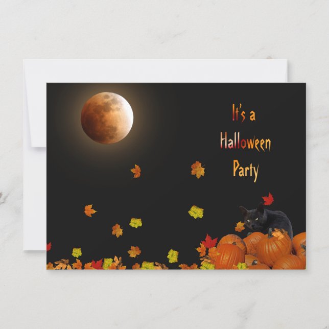 Invitation Fête d'Halloween (Devant)