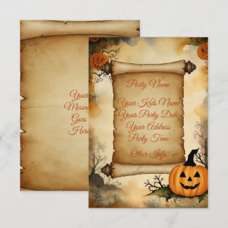 Invitation Fête d'Halloween