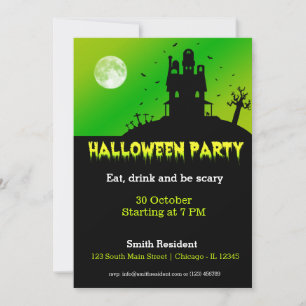 Invitation Fête d'Halloween