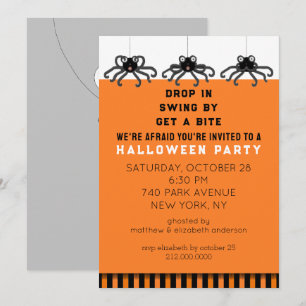 Invitation Fête d'Halloween