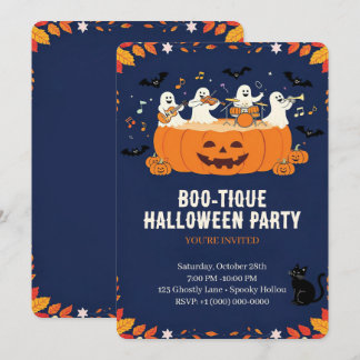 Invitation Fête d'Halloween adorable