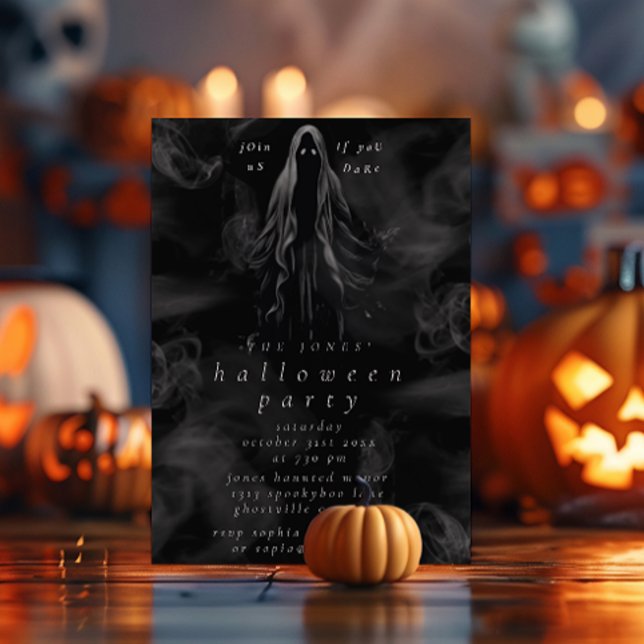 Invitation Fête d'Halloween adulte Ghost gothique Éffrayant N (Créateur téléchargé)