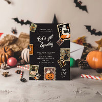 Fête d'Halloween de timbre postal éffrayant