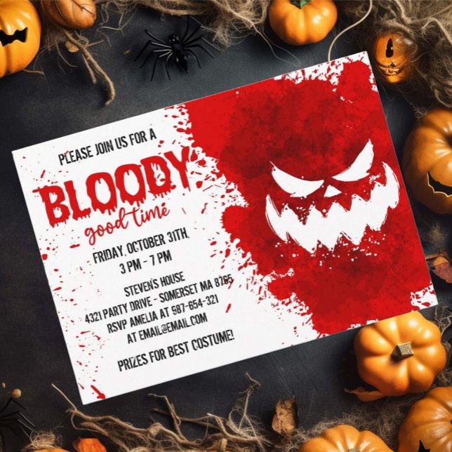 Invitation Fête d'Halloween Déplaisante (Créateur téléchargé)