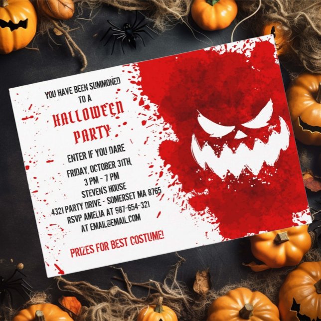 Invitation Fête d'Halloween Déplaisante (Créateur téléchargé)