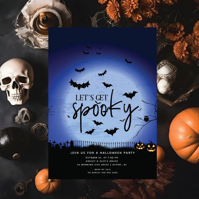 Invitation Fête d'Halloween Éffrayante (Créateur téléchargé)