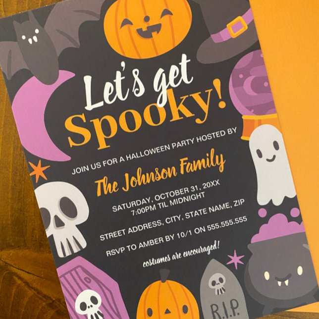 Invitation Fête d'Halloween Éffrayants (Créateur téléchargé)
