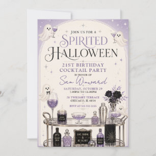 Invitation Fête d'Halloween endiablée pour 21 ans