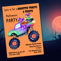 Fête d'Halloween Monster Truck et friandises