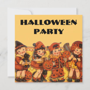 Invitation Fête d'Halloween pour enfants