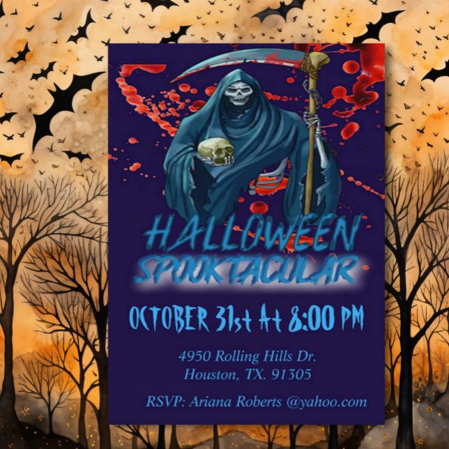 Invitation Fête d'Halloween pour grand adulte (Créateur téléchargé)