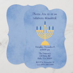 Invitation Fête d'Hanoukka