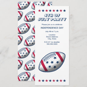 Invitation Fête d'indépendance de football