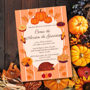 Invitation Fête Dîner de Thanksgiving