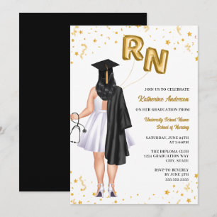 Invitation Fête d'obtention du diplôme d'une école de soins i