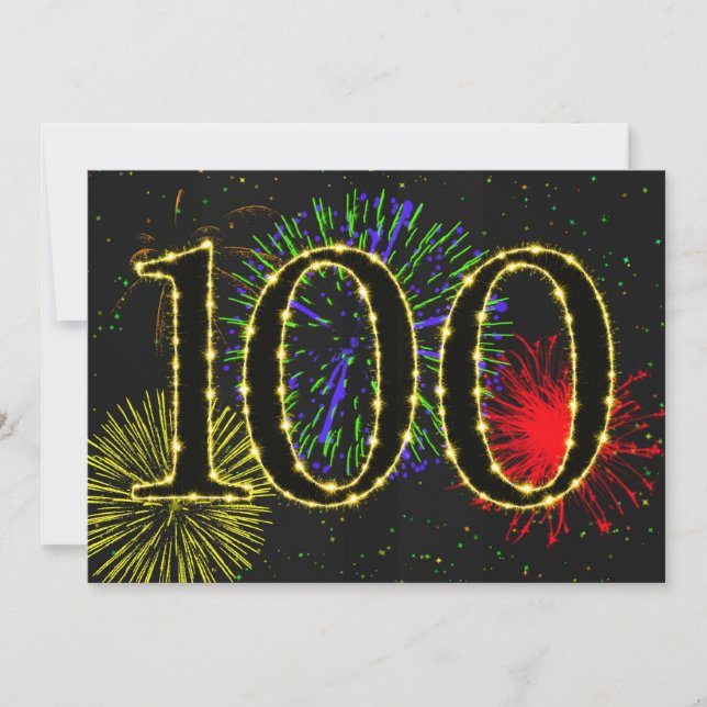 Invitation Fête du 100e anniversaire (Devant)