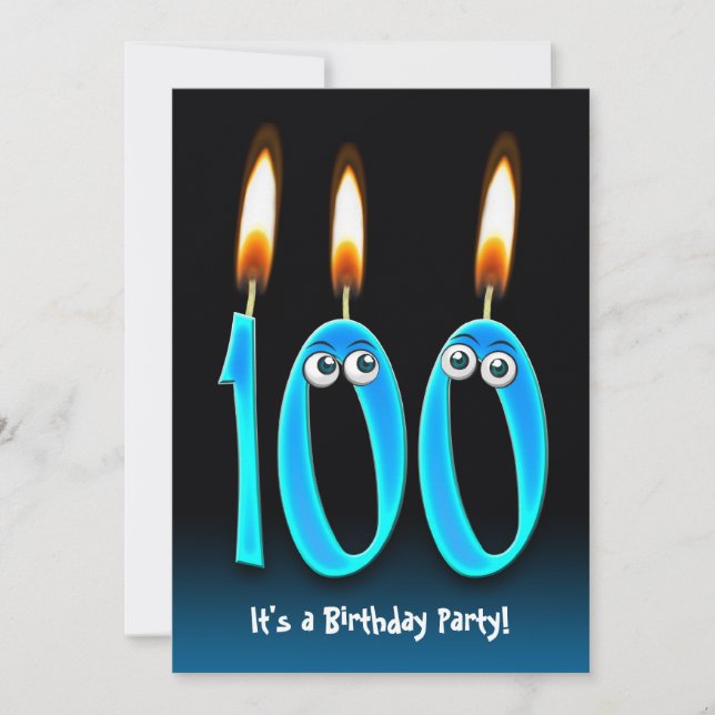 Invitation Fête du 100e anniversaire (Devant)