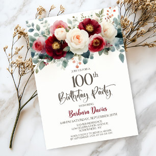 Invitation Fête du 100e anniversaire de la Bourgogne et de la