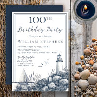 Fête du 100e anniversaire du phare côtier élégant