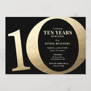 Invitation Fête du 10e anniversaire