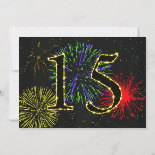 Invitation Fête du 15e anniversaire invitez