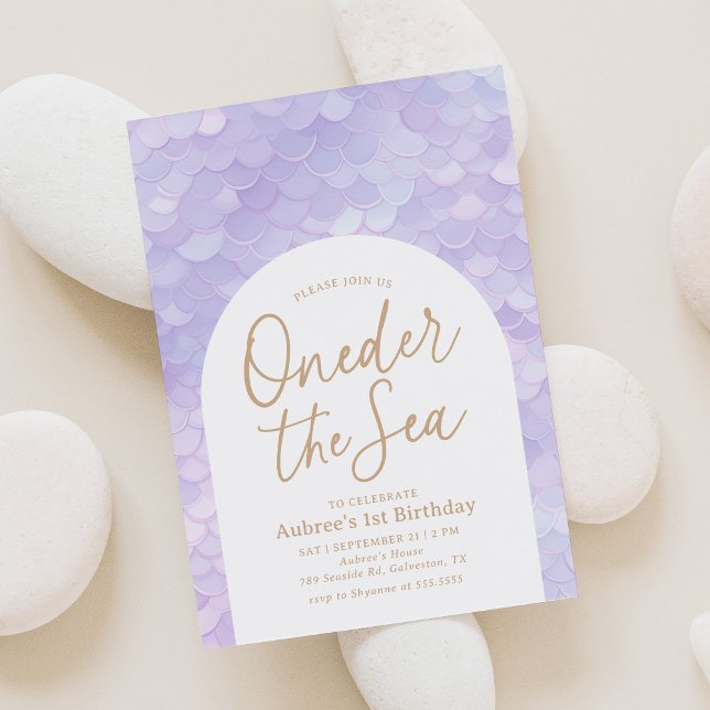 Invitation Fête du 1er anniversaire de la mer (Créateur téléchargé)