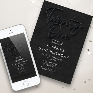 Invitation Fête du 21e anniversaire