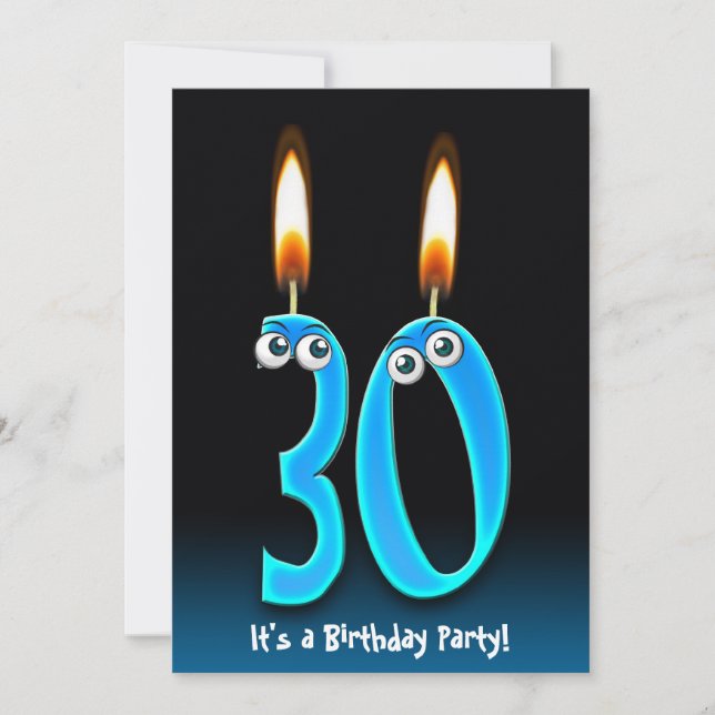 Invitation Fête du 30e anniversaire (Devant)