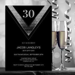 Invitation Fête du 30e anniversaire de Black Silver
