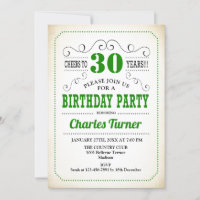 Fête du 30e anniversaire - Retro Crémeux Blanc et