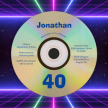 Fête du 40e anniversaire Retro 90s Musique Thémati